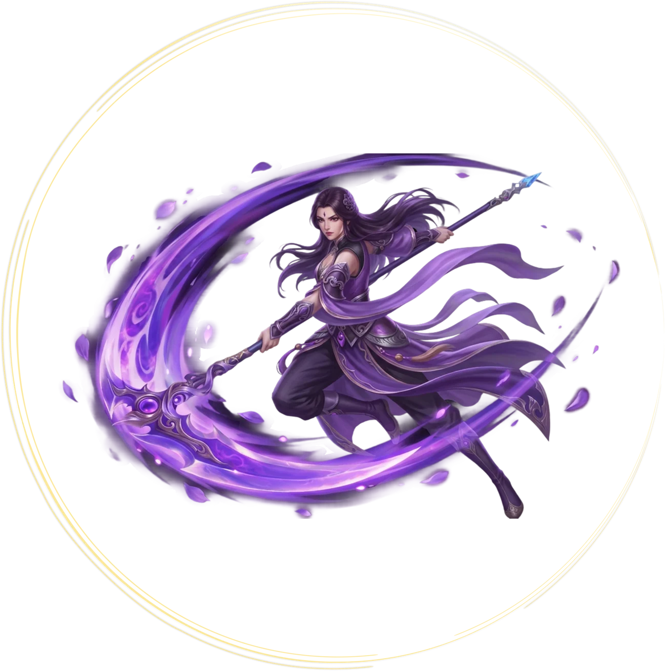 The Phantom, a moonlit reaper with a crescent glaive
